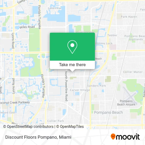 Discount Floors Pompano map