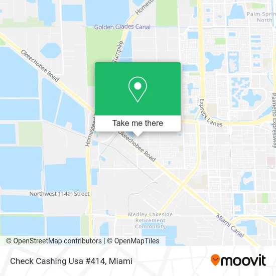 Check Cashing Usa #414 map
