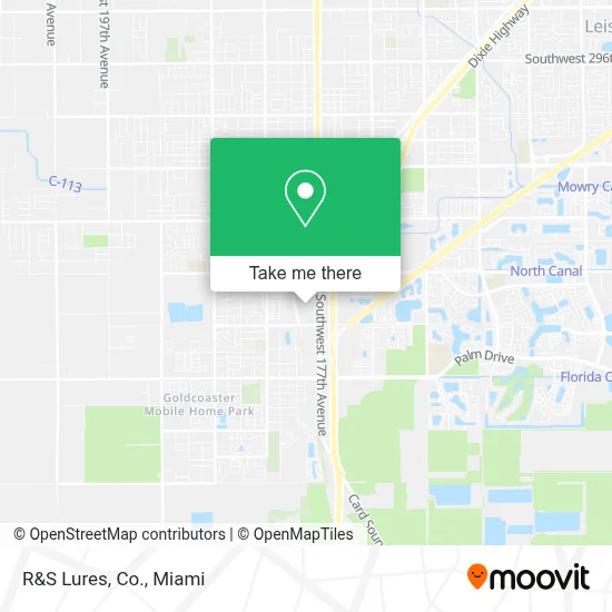 R&S Lures, Co. map