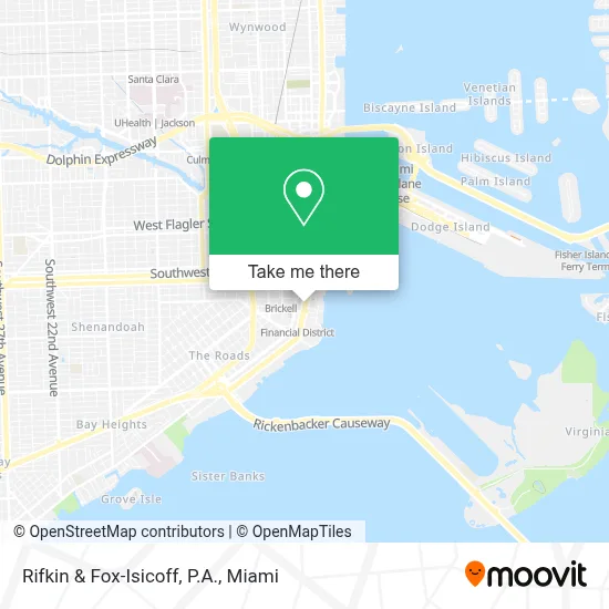 Rifkin & Fox-Isicoff, P.A. map
