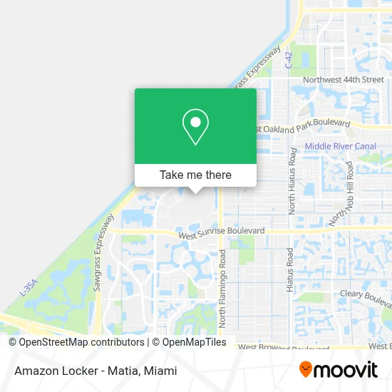 Amazon Locker - Matia map
