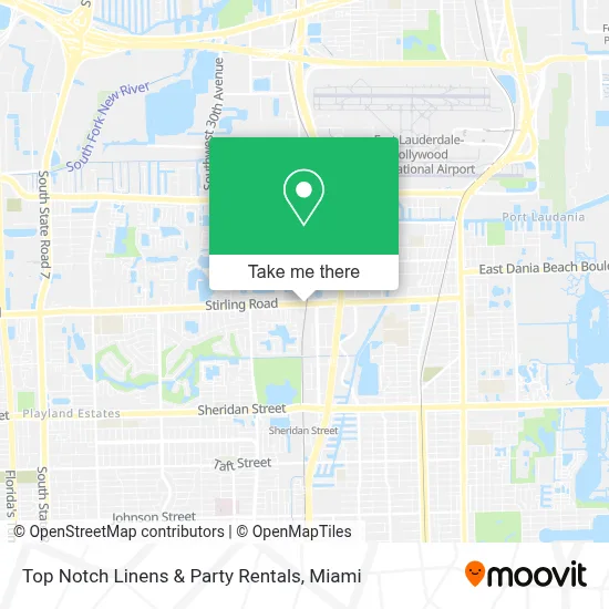Top Notch Linens & Party Rentals map