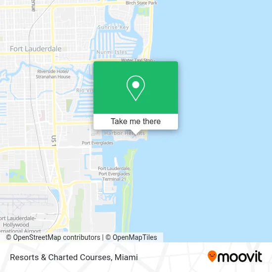 Resorts & Charted Courses map