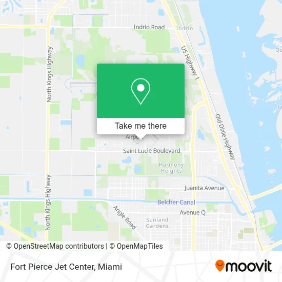 Fort Pierce Jet Center map