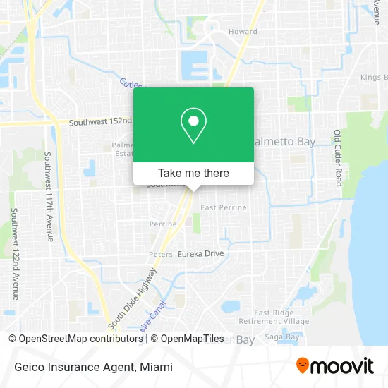 Geico Insurance Agent map