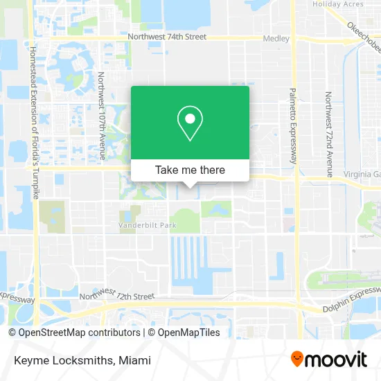Keyme Locksmiths map