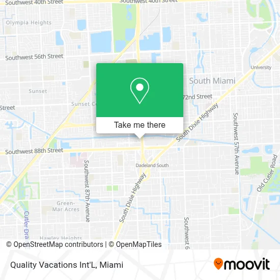 Quality Vacations Int'L map