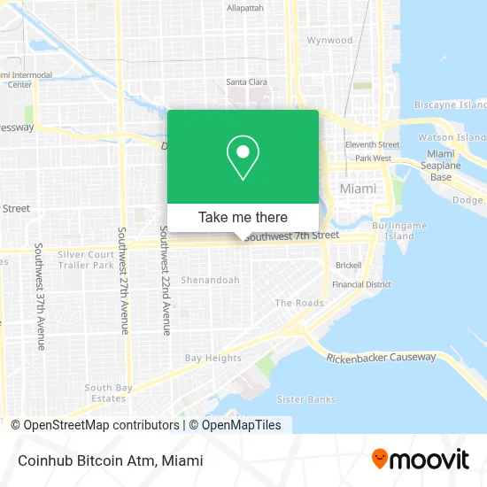 Coinhub Bitcoin Atm map