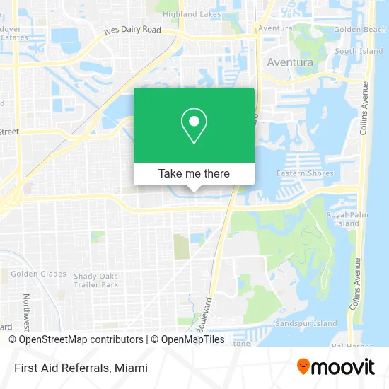 First Aid Referrals map