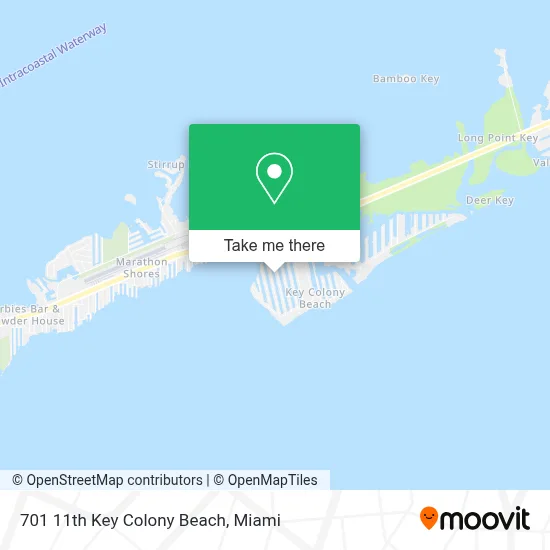 701 11th Key Colony Beach map