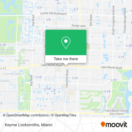 Keyme Locksmiths map
