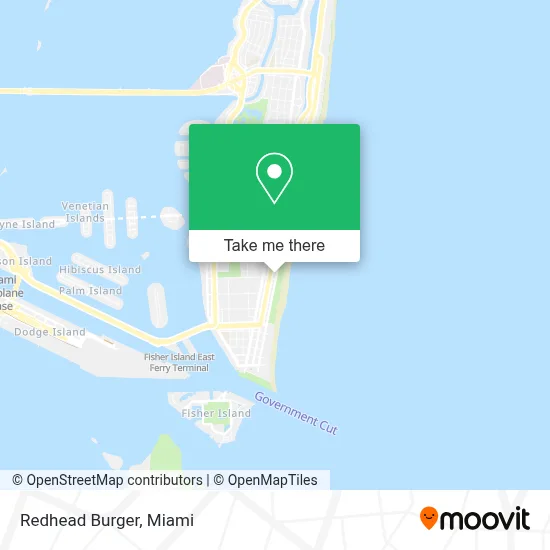 Redhead Burger map