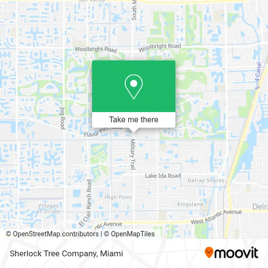 Sherlock Tree Company map