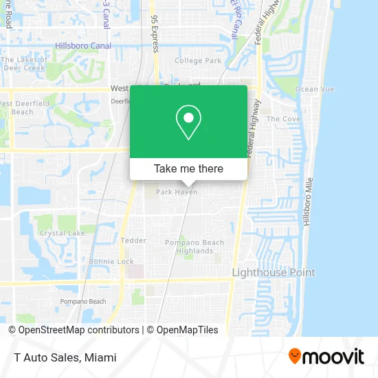 T Auto Sales map