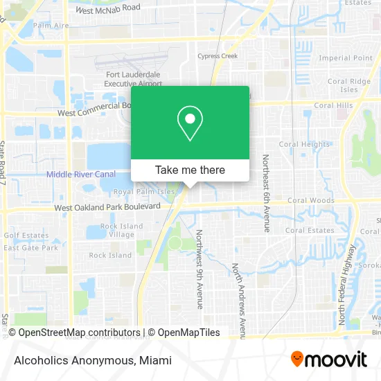Alcoholics Anonymous map