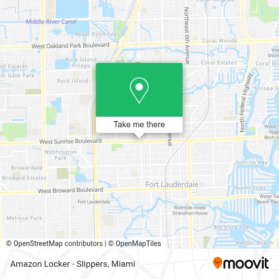 Amazon Locker - Slippers map