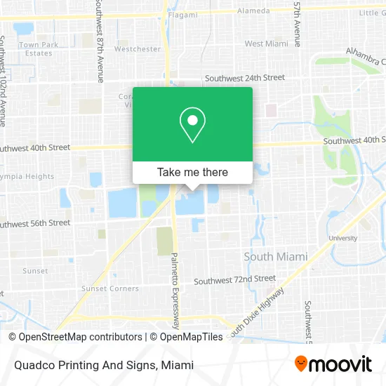 Quadco Printing And Signs map