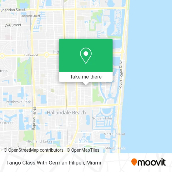 Tango Class With German Filipeli map