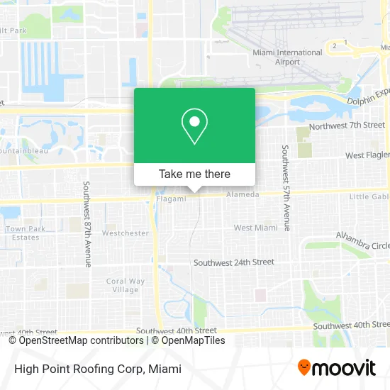 High Point Roofing Corp map
