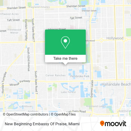 New Beginning Embassy Of Praise map