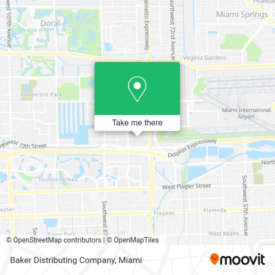Baker Distributing Company map