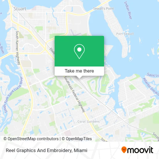 Reel Graphics And Embroidery map