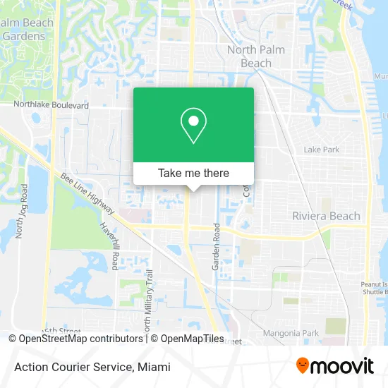 Action Courier Service map