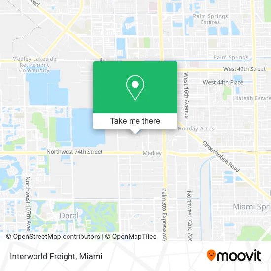 Interworld Freight map