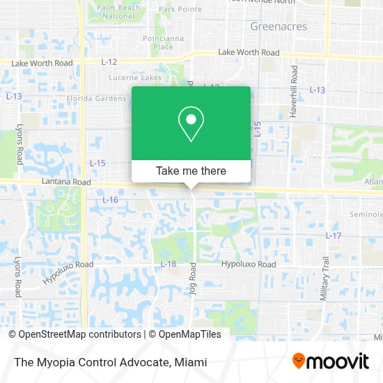The Myopia Control Advocate map
