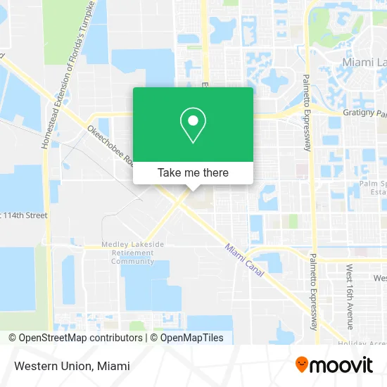 Western Union map