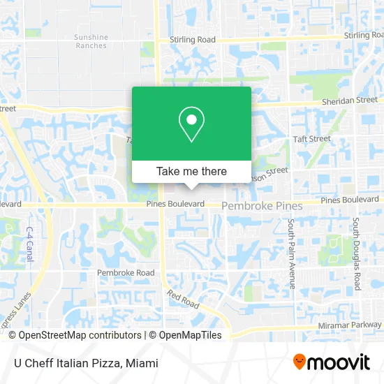 U Cheff Italian Pizza map