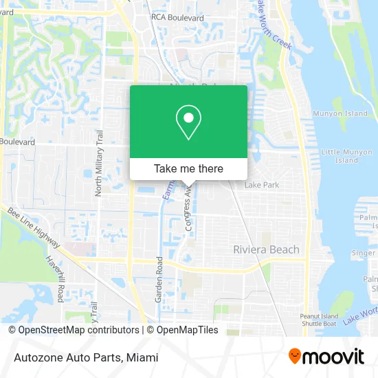 Autozone Auto Parts map