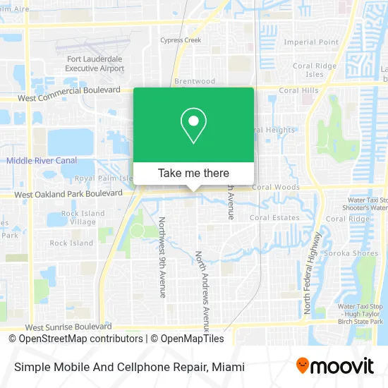 Simple Mobile And Cellphone Repair map
