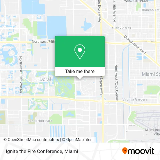 Ignite the Fire Conference map