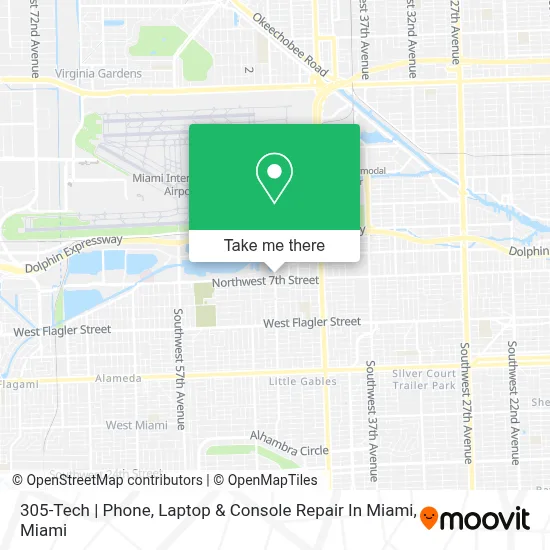 305-Tech | Phone, Laptop & Console Repair In Miami map