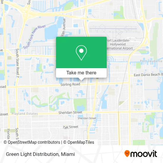 Green Light Distribution map
