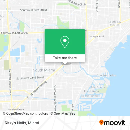 Ritzy's Nails map