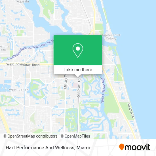 Hart Performance And Wellness map