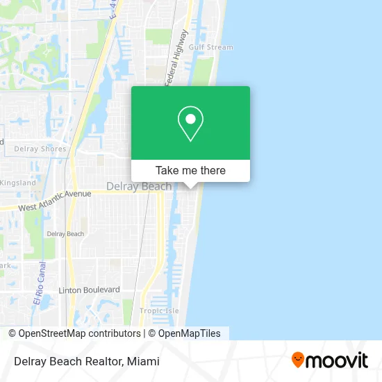 Delray Beach Realtor map
