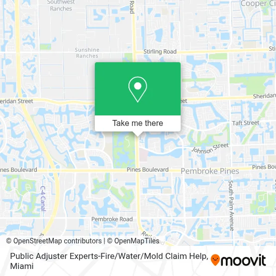 Public Adjuster Experts-Fire / Water / Mold Claim Help map