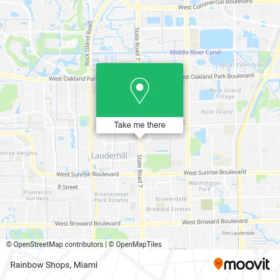 Rainbow Shops map