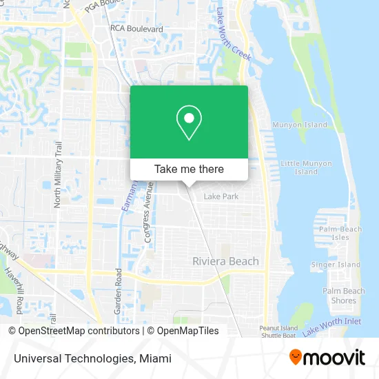 Universal Technologies map