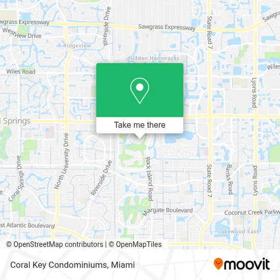 Coral Key Condominiums map