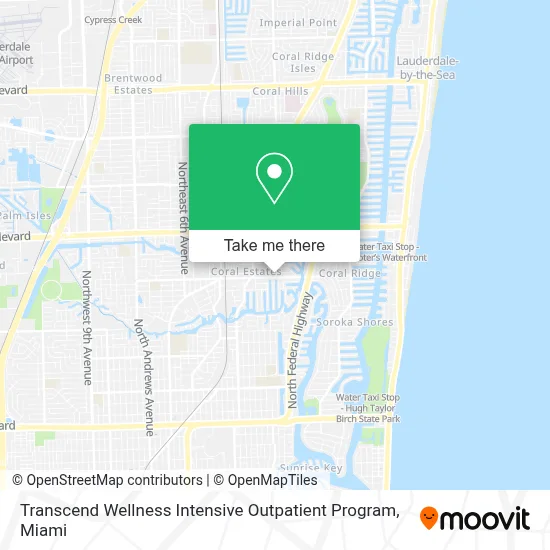 Transcend Wellness Intensive Outpatient Program map