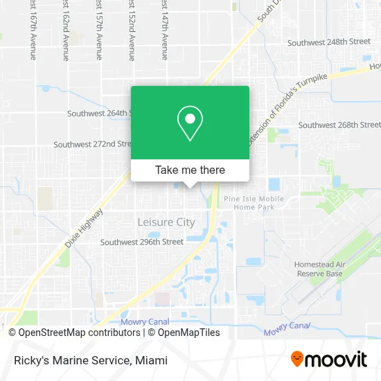 Ricky's Marine Service map