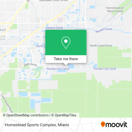 Homestead Sports Complex map