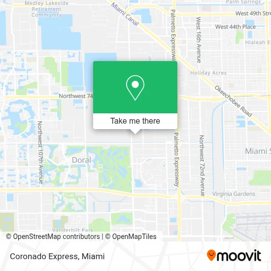 Coronado Express map
