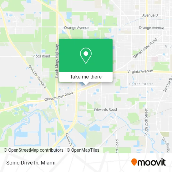 Sonic Drive In map