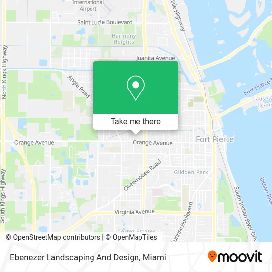 Ebenezer Landscaping And Design map