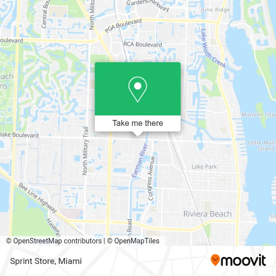 Sprint Store map